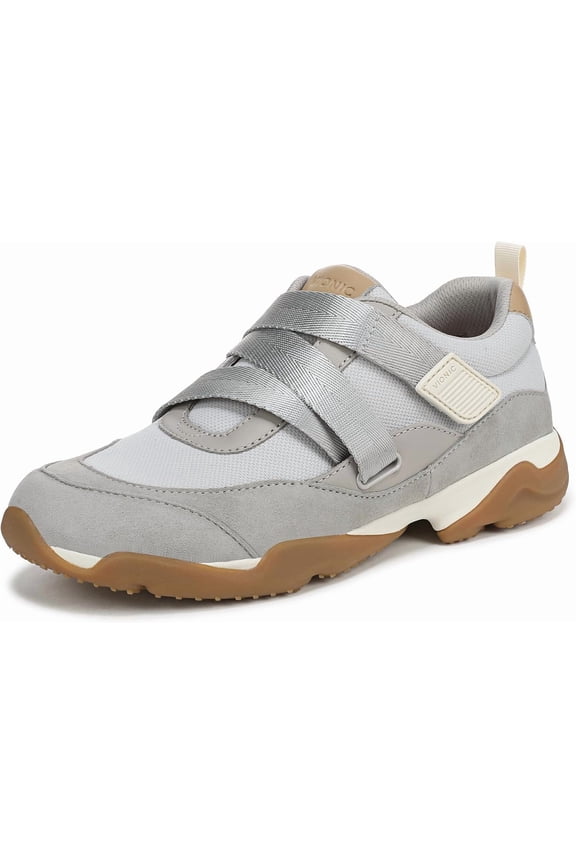 Women's Walk Slim Gia Sneaker Vapor Grey Suede/Leather 12M