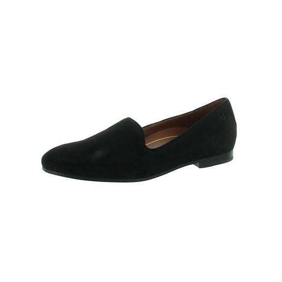 Vionic Women's Willa Slip-on Flat Black Suede 10M