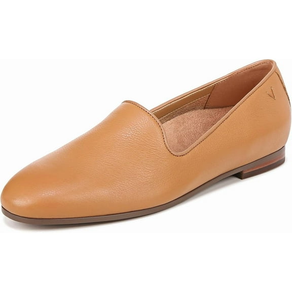 Vionic Women's Willa Slip-on Flat Camel Tumbled Leather 12W