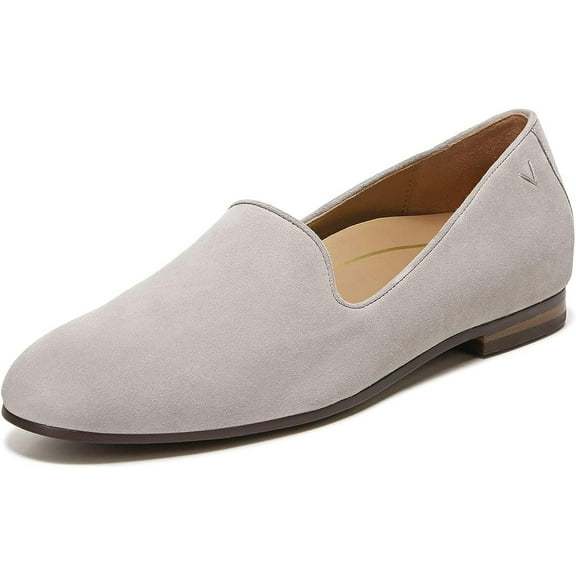 Vionic Women's Willa Slip-on Flat Dark Taupe Suede 12W