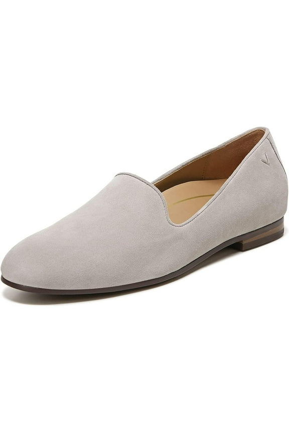 Women's Willa Slip-on Flat Dark Taupe Suede 12W