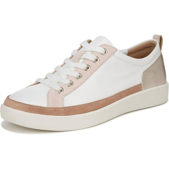 Vionic Winny Women's Fashion Sneakers White/Gold Lthr Size 12 M