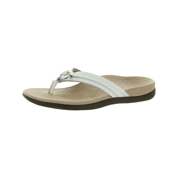 Vionic Womens Aloe Suede Flat Thong Sandals