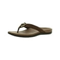 thumbnail image 1 of Vionic Women's Aloe Toe Post Sandal Mocha Leather - 10010887904, 1 of 3