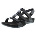 thumbnail image 1 of Vionic Women’s Amber Strappy Black Sandals – Arch Support, 1 of 5