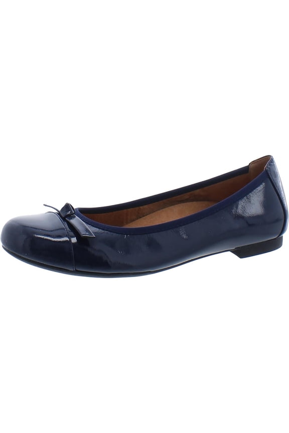 Womens Amorie Solid Patent Leather Ballet Flats