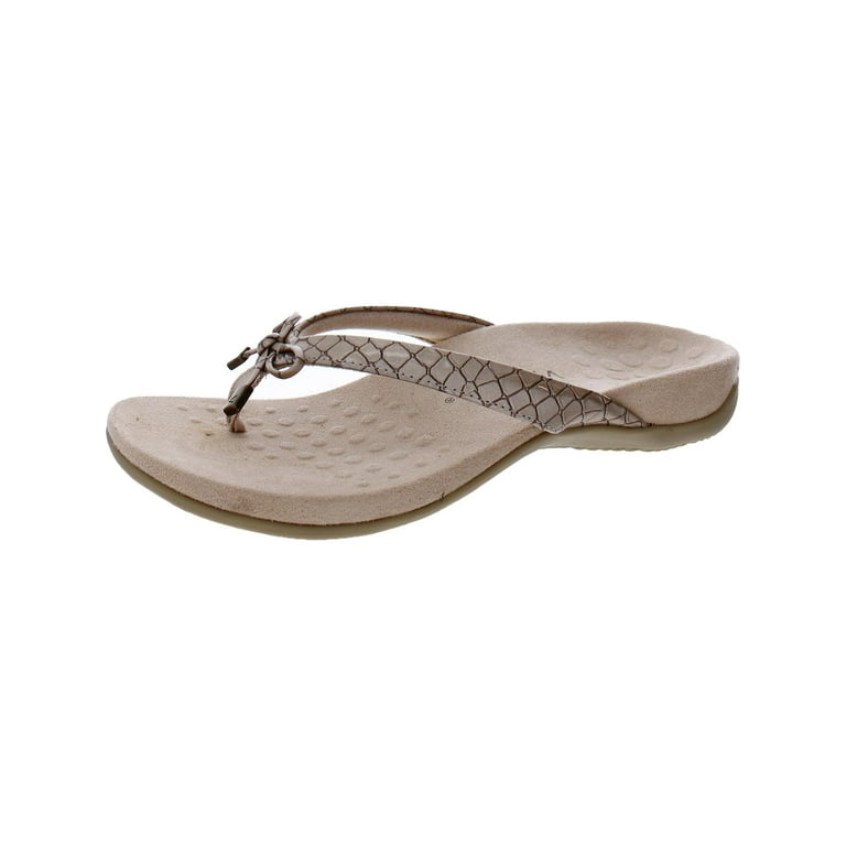 Vionic Womens Bella Toe Post Sandal Rose Gold