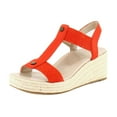 thumbnail image 1 of Vionic Calera Women's Sandals Cherry Tomato Nubuck/Fabric Size 8 M, 1 of 8