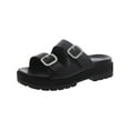 thumbnail image 1 of Vionic Women's Capitola Platform Sandal Black Leather 7.5M, 1 of 8