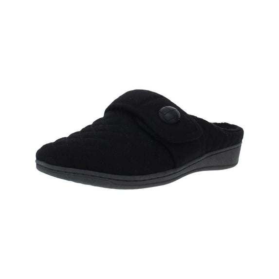 Vionic Womens Carlin Quilted Slip On Mule Slippers