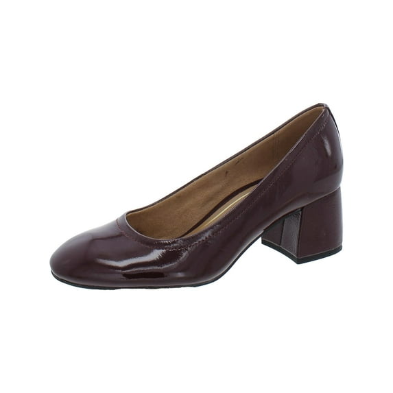 Vionic Carmel Women's Pump Dress Shoes Syrah Crinkle Patent - 7.5 Medium