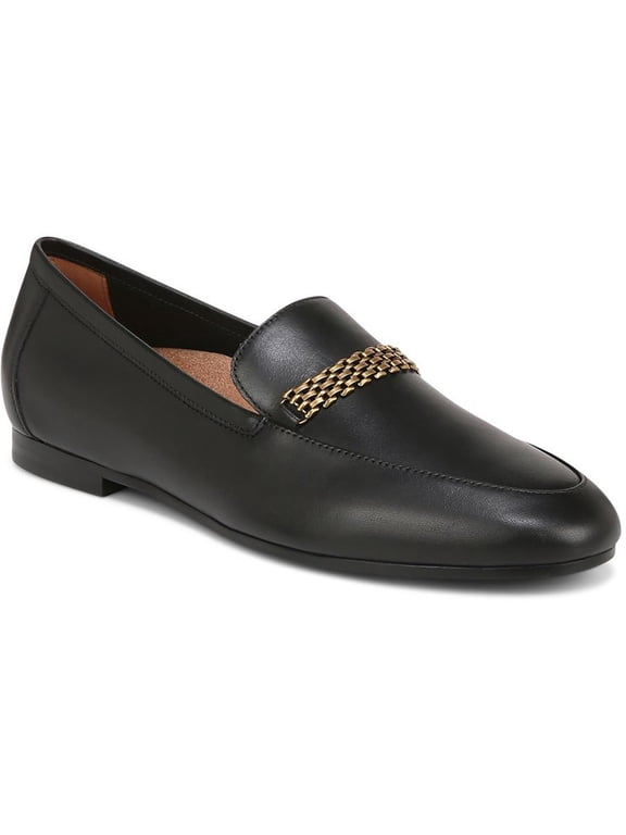Womens Charlotte Leather Slip On Loafers
