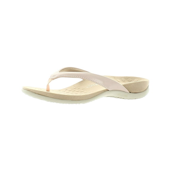 Vionic Womens Dillon Leather Slip On Thong Sandals