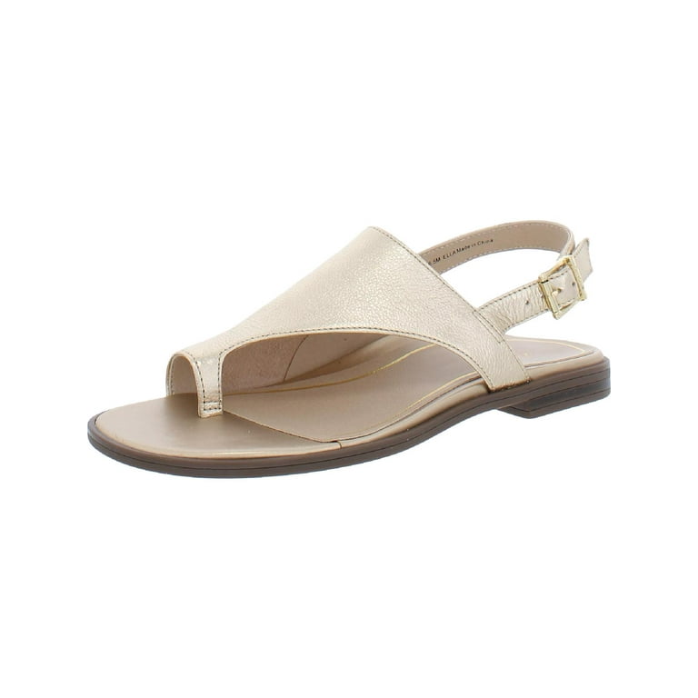 Vionic Womens Ella Leather Toe Loop Slingback Sandals