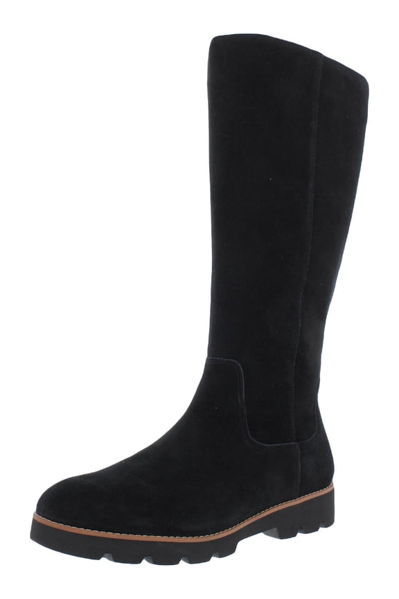 Womens Gwen Suede Water Repellent Knee-High Boots