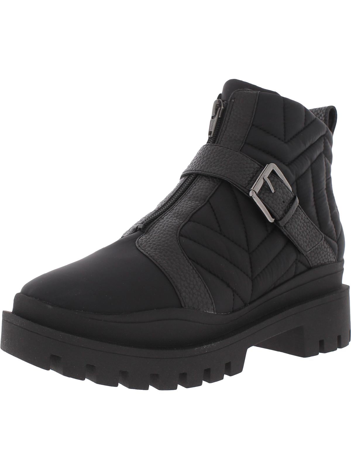Vionic Womens Janara Faux Trim Quilted Ankle Boots
