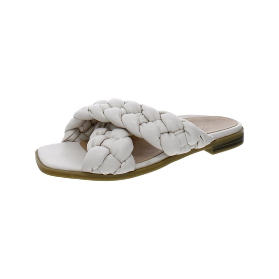 Vionic Womens Kalina Faux Leather Slip On Slide Sandals