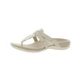 thumbnail image 1 of Vionic Womens Karley Leather Thong Slide Sandals, 1 of 3