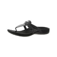 thumbnail image 1 of Vionic Womens Karley Leather Thong Slide Sandals, 1 of 3
