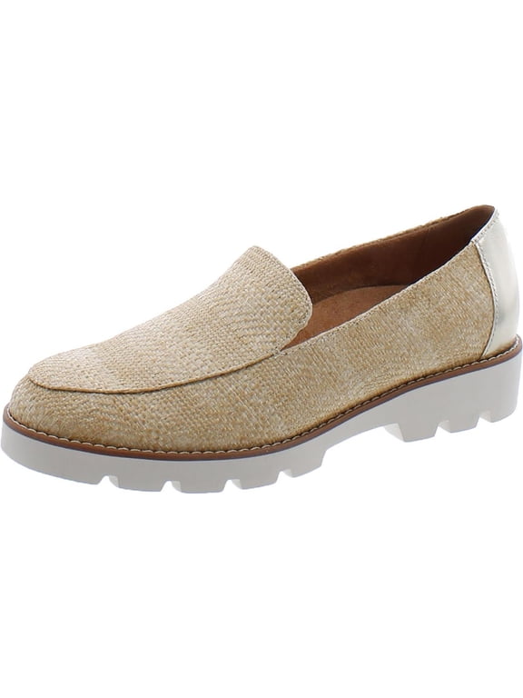 Womens Kensley Raffia Slip-On Loafers | Comfortable Stylish Casual Shoes