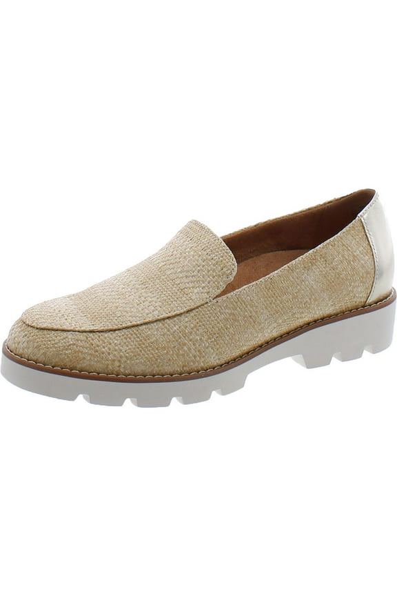 Womens Kensley Raffia Slip-On Loafers | Comfortable Stylish Casual Shoes