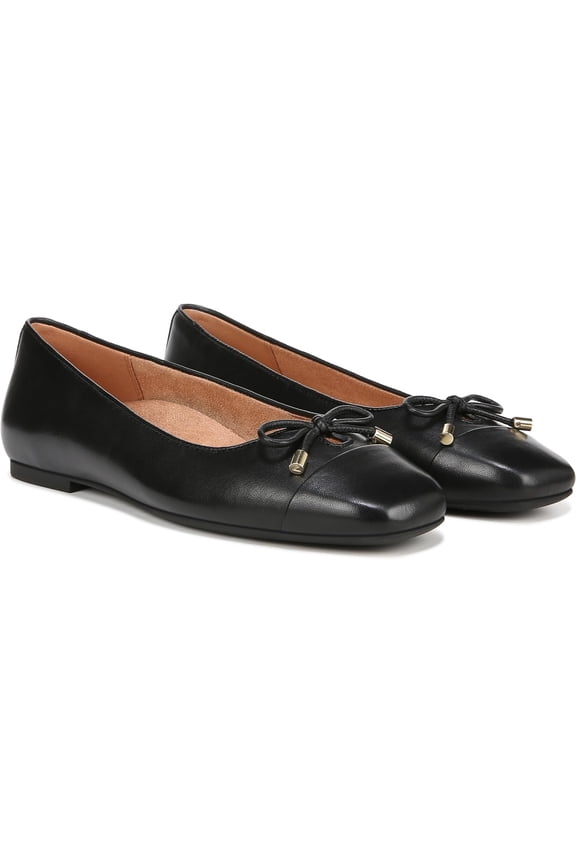 Women's Klara Ballet Flat Black Nappa Leather 7W