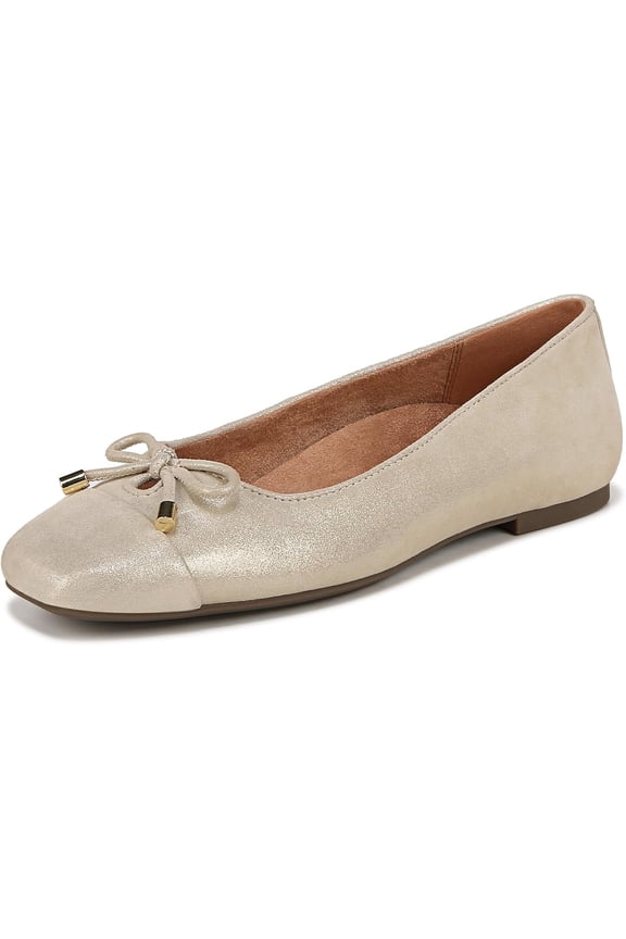 Womens Klara Ballet Flat Gold