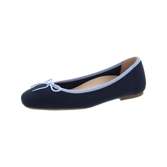 Vionic Womens Klara Knit Bow Knit Ballet Flats