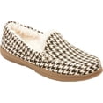 thumbnail image 1 of Vionic Womens Lynez Houndstooth Faux Fur Lined Loafer Slippers, 1 of 6