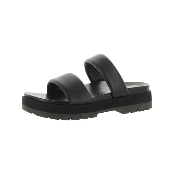 Vionic Womens Modesto Leather Slip-On Slide Sandals