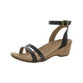 thumbnail image 1 of Vionic Womens Orlanda Leather Ankle Strap Wedge Sandals, 1 of 3