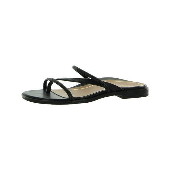 Vionic Womens Prism Leather Strappy Slide Sandals