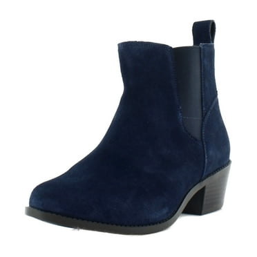 Vionic Womens ROSELAND Faux Suede Almond toe Ankle Boots