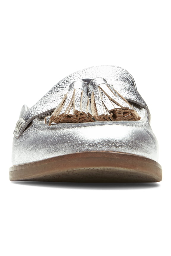 Womens Reagan Leather Tassel Mules