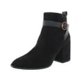 thumbnail image 1 of Vionic Womens Tenley Leather Square Toe Booties, 1 of 3