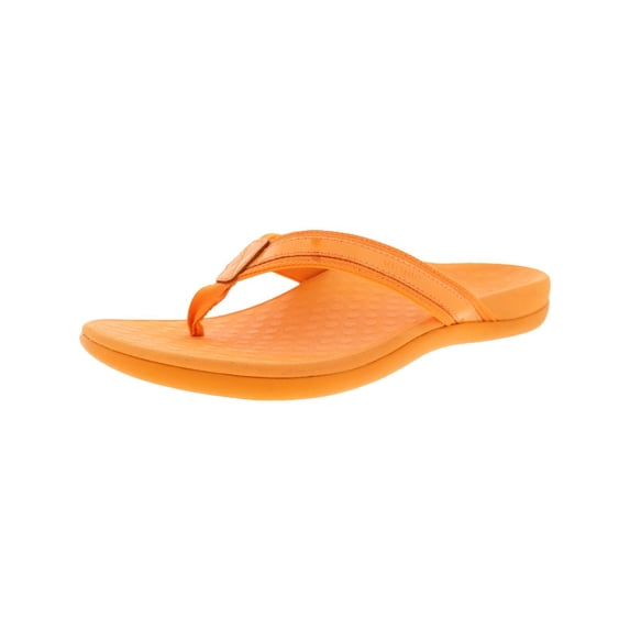 Vionic Womens Tide Leather Flat Thong Sandals