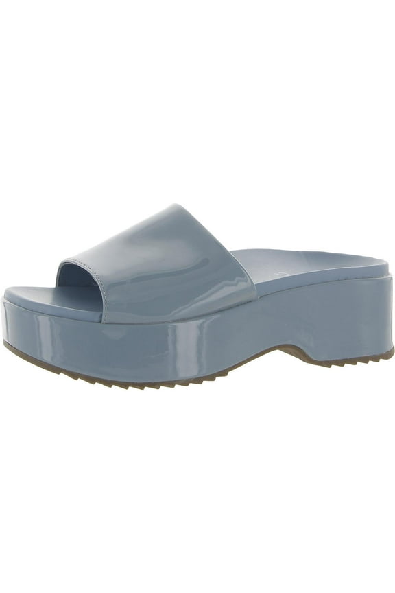 Womens Trista Patent Slip On Block Heel