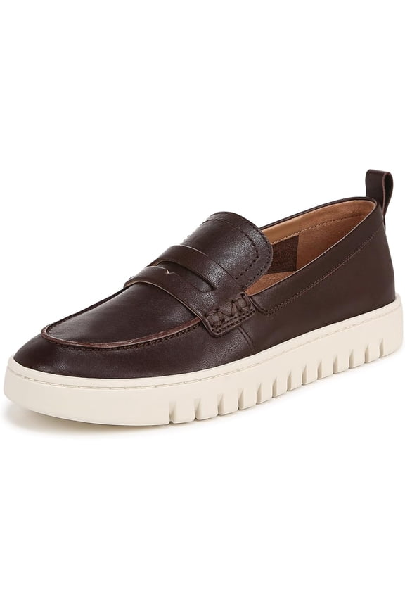 Womens Uptown Loafer - Dark Brown Leather