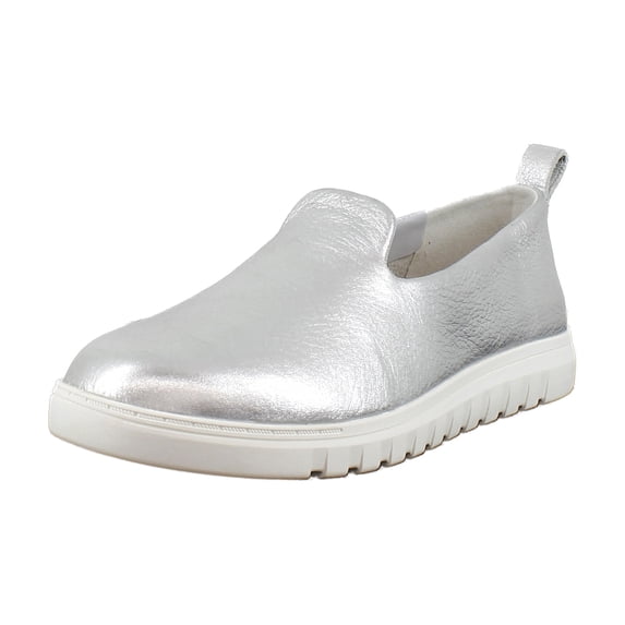 Vionic Uptown Willa Women's Loafers & Slip-Ons Silver Leather Size 7 W