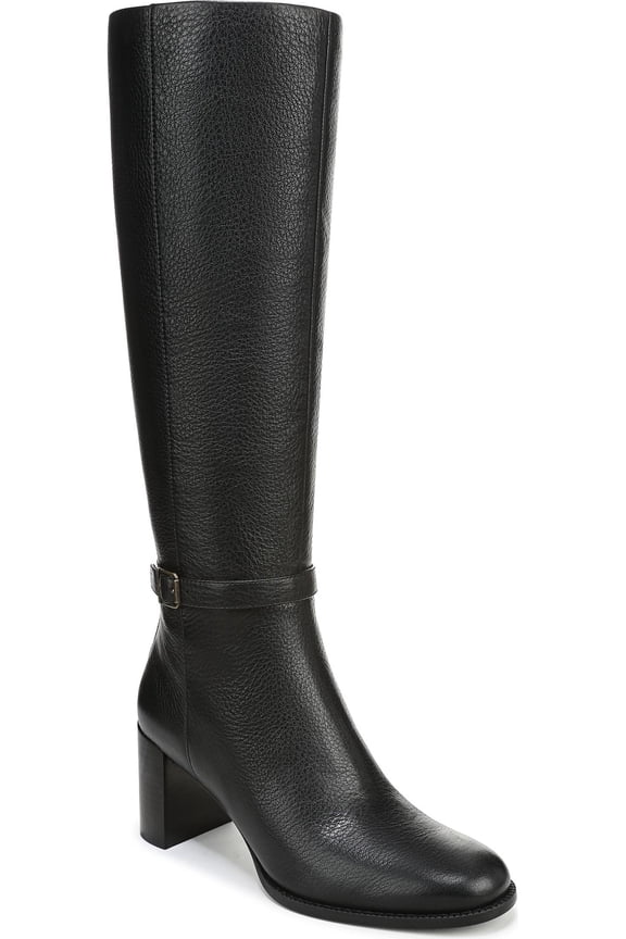 Womens Valora Knee High Boots Black Leather 6.5M