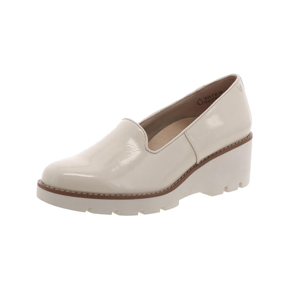 Vionic Womens Willa Patent Leather Slip On Loafers