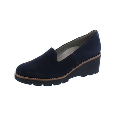 Vionic Womens Willa Suede Slip On Loafers