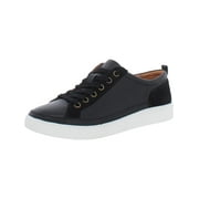 Vionic Winny Womens Casual Sneaker Black Leather Nubuck - 8 Medium