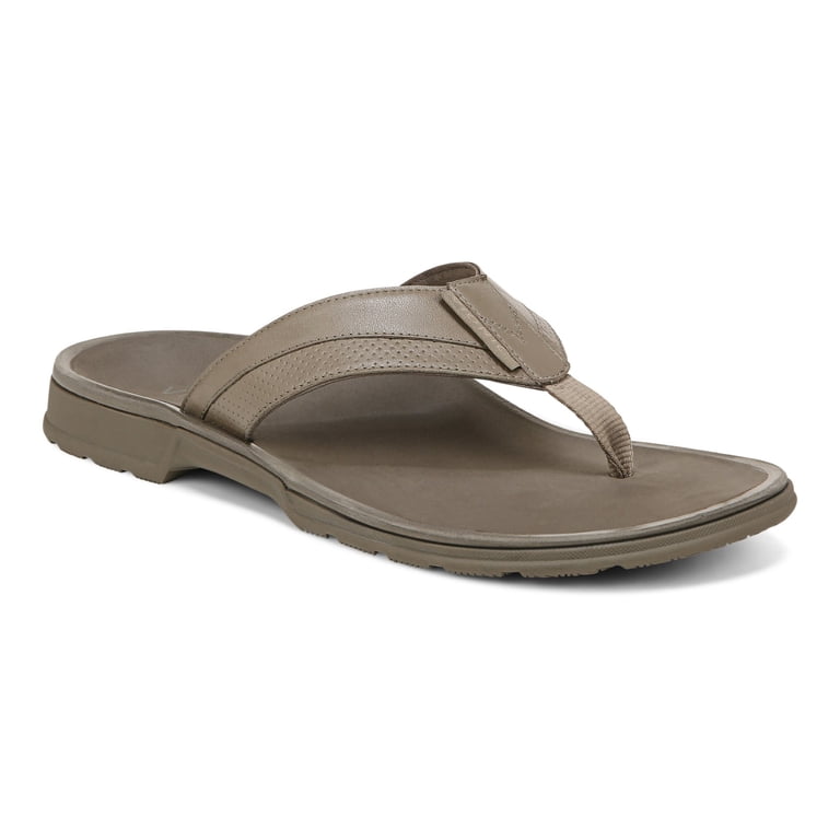 Vionic Men\'s Arch Support Sandals Size 10 M Brown Thong Slide Flip Flop Slip On Vionic 44 Wave TVM 1004 Unisex Orthotic Sandals Brown Arch  main image 2