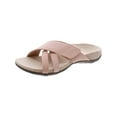 thumbnail image 1 of Vionic Womens Zarie Leather Adjustable Slide Sandals, 1 of 3