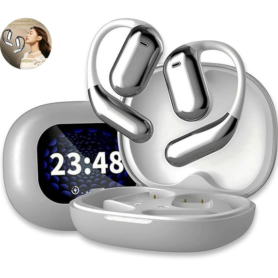 Viora/AI Translator Earbud, Viora Earbuds, Real-Time Translation in 144 Languages, Viora/Ai Translator Earbud Pros with Touchscreen, Wireless Bluetooth Real Time Two Way Translation Earbuds (B)