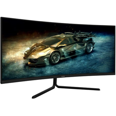 Viotek - GNV34DB 34-Inch Ultrawide Curved UWQHD 100Hz 1440p  Gaming Monitor - 3-Year Warranty (HDMI, DisplayPort) - Black