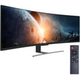 thumbnail image 1 of Viotek 49" Super Ultrawide 32:9 Curved Monitor with Speakers 144Hz HDR 4ms 3840x1080p FreeSync SUW49C (OPEN BOX), 1 of 7