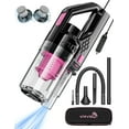 thumbnail image 1 of Vioview Pink Car Duster Vacuum Cleaner - Handheld Car Vacuum with Attachments, 15 Ft Cord & Bag - High Power Portable Vacuum Cleaner for Car Interior Deep Cleaning, 1 of 6