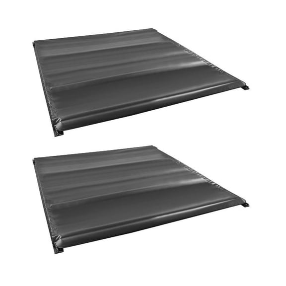 VioziteGam 2 Set of - for Chevy for Silverado 1500 19-22 for Silverado 1500LTD 22,for GMC for Sierra 1500 19-21 & Limited 22 6.5/6.6Ft Rollup Truck Bed Tonneau Cover Rear Upper Marine Grade Vinyl